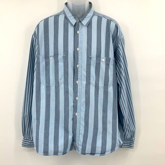 Levi's Other - Levi’s Vintage Denim Button Up Striped Shirt XL‎